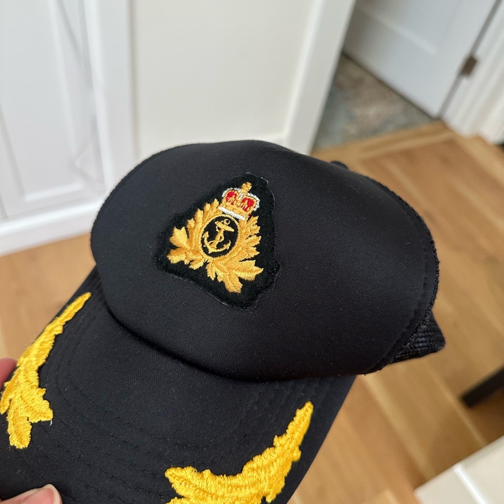 NOS Vintage Royal Canadian Navy RCN Snapback Trucker Hat Cap, Mesh Canada 1980's